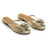 Bella Bow Flats Creamy Beige