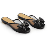 Bella Bow Flats Black