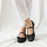 Black Bow Mary Janes