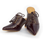 Bantu Block Heel In Dark Brown