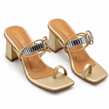 Crystal Knot Heel Gold