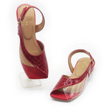 Kohati Slingback Sandal In Maroon