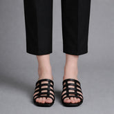 Strap Block Heels Black