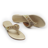 Golden Embroidery Wedding Slipper