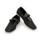 Ballerina Flats with Black Buckle Mesh