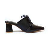 Bantu Block Heel In Black