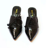 Bantu Block Heel In Black