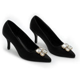 Party Wear Court Shoes Black