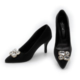 Party Wear Court Shoes Black