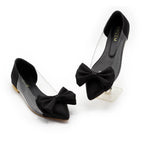 Bow Pointed Pumps Black