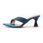 Cross Over Pointed Aqua Sandal