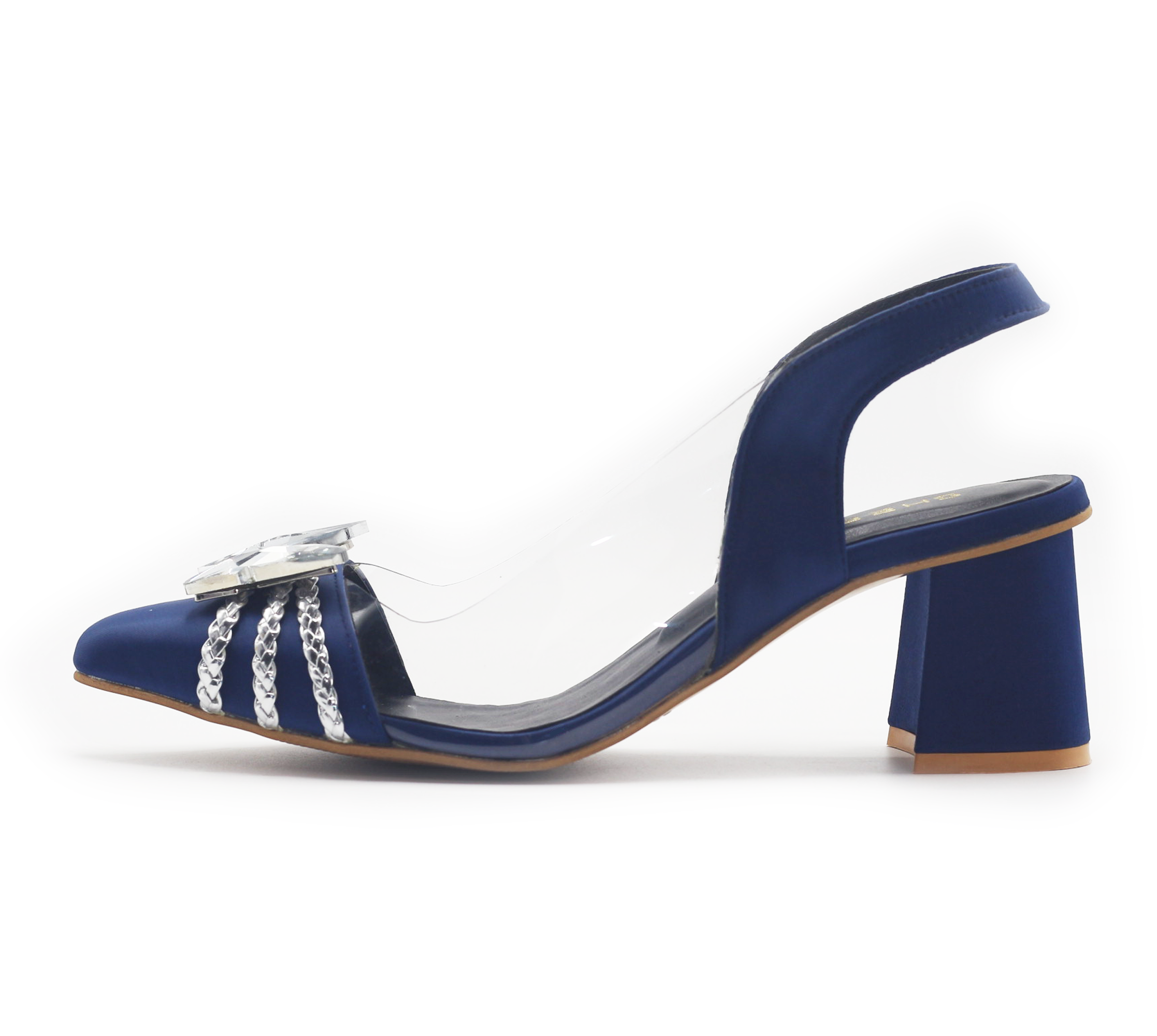 Fancy Butterfly Heels Navy Blue