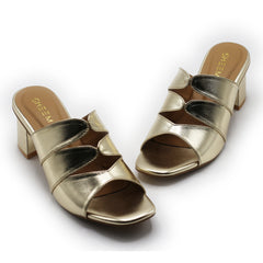 Gleaming Block Heel