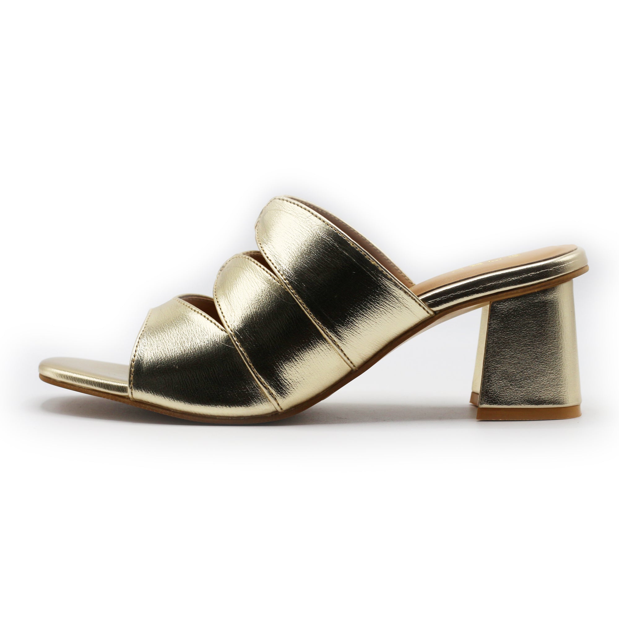 Gleaming Block Heel