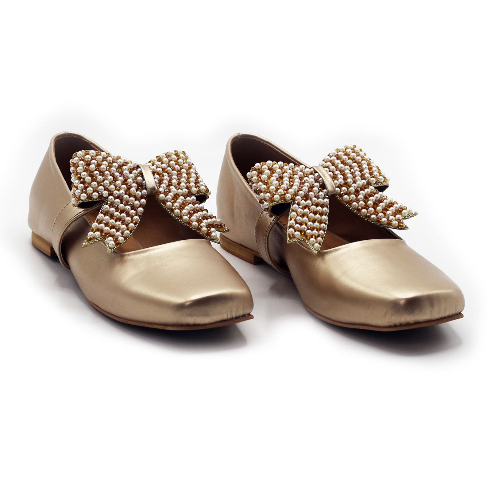 Gold Ballet Pearl Bow