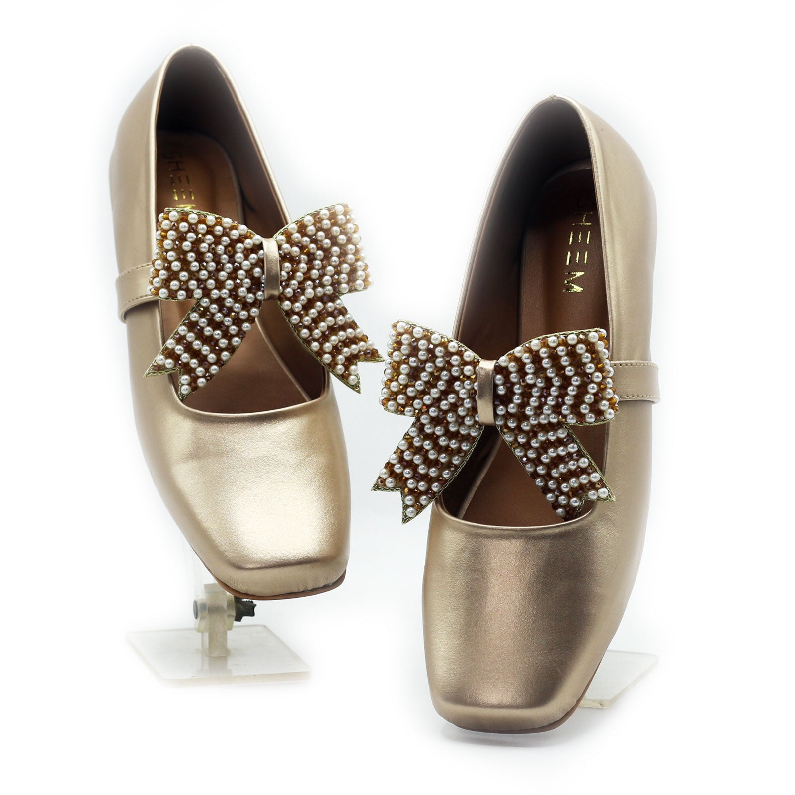 Gold Ballet Pearl Bow