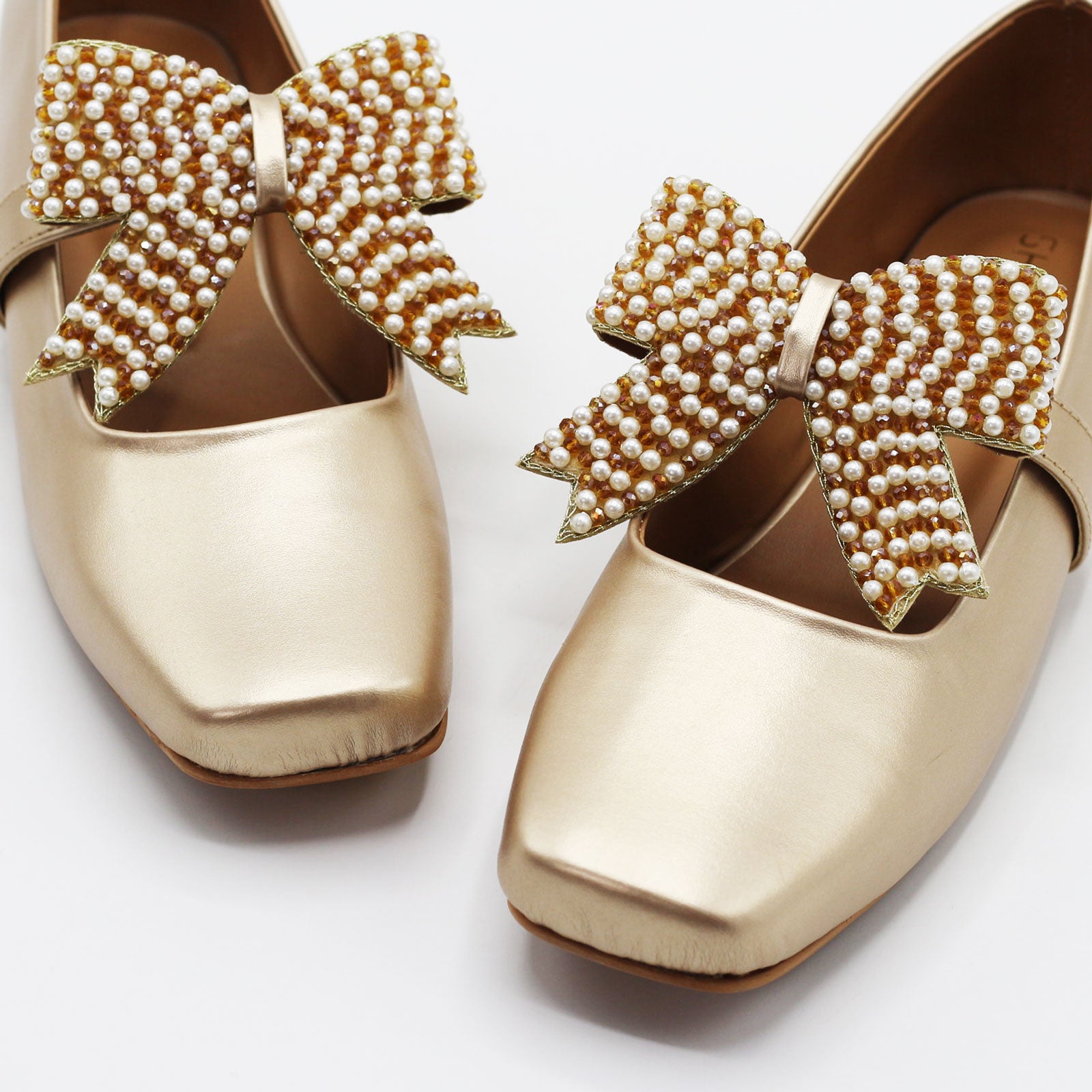 Gold Ballet Pearl Bow