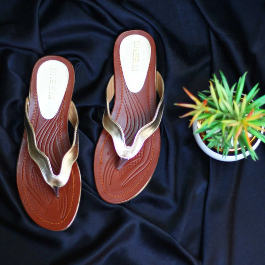 Golden Flat Slipper