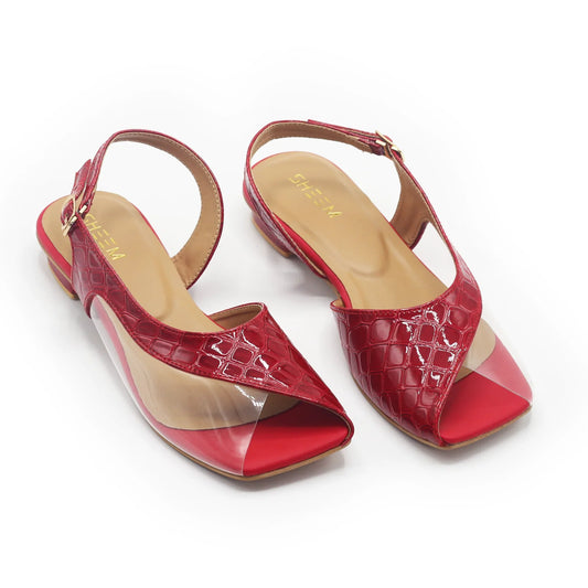 Kohati Slingback Sandal In Maroon