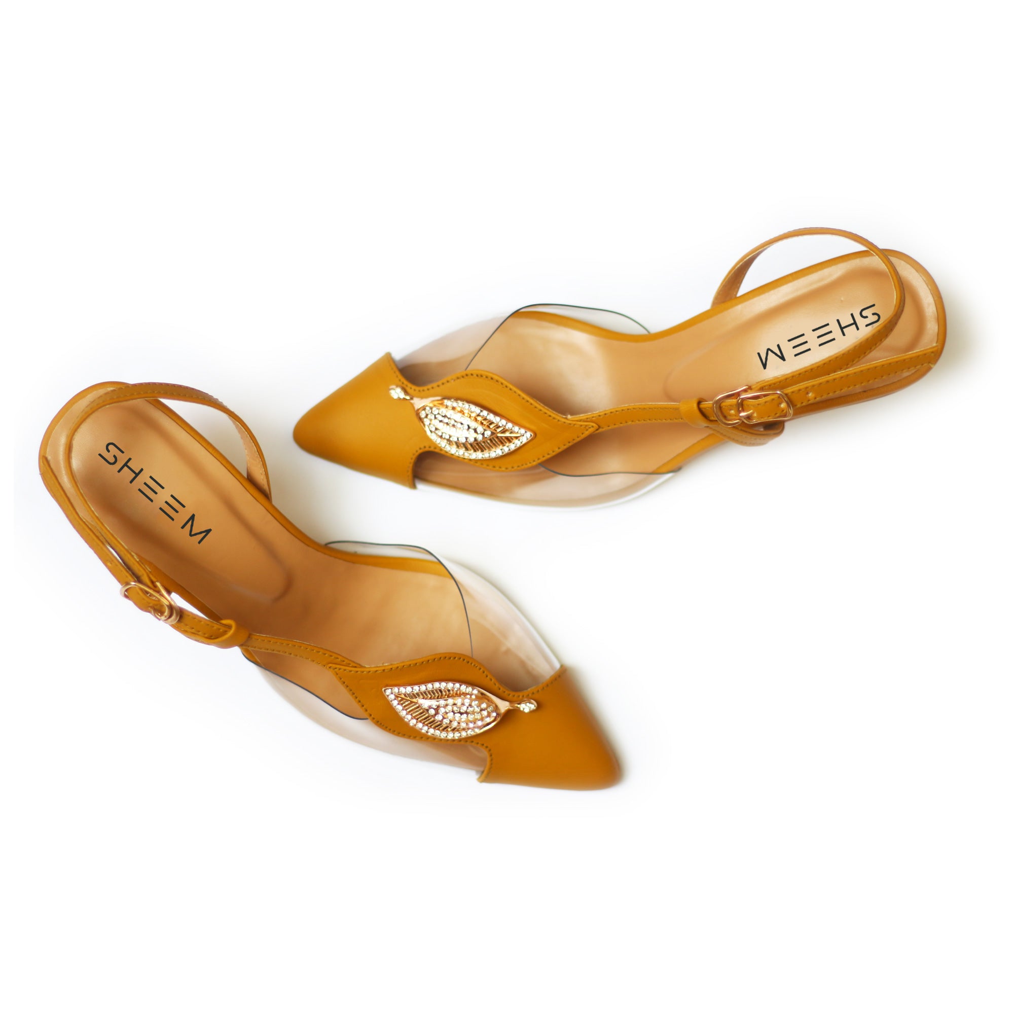 Mustard Leaf Cinderella Heels