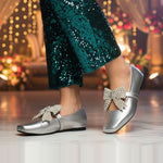 Silver Ballet Pearl Bow