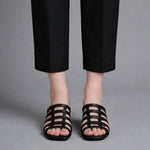 Strap Block Heels Black