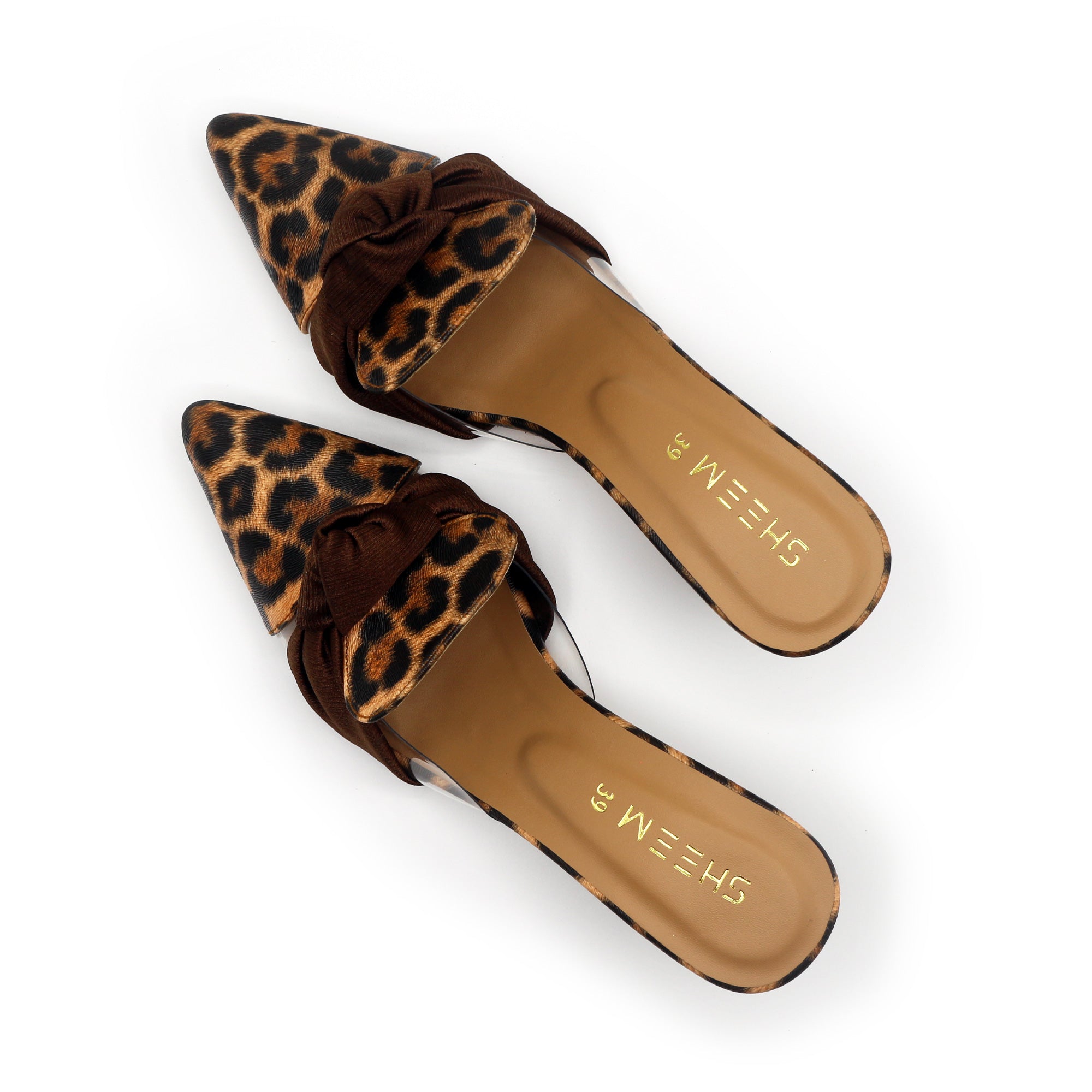 Cheetah Brown Mules