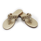 Golden Embroidery Wedding Slipper